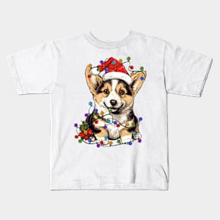 Christmas Puppy Kids T-Shirt